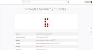 Search for "U+28EF" in the search box (Image via compart.com)